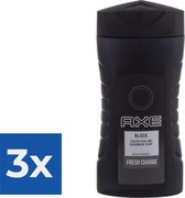 AXE Black douchegel voor heren mini-maat - 50 ml - 59 g - Voordeelverpakking 3 stuks