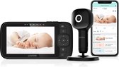 LUVION® Essential Connect Crib Black - Wifi Babyfoon met HD Camera én App - Premium Baby Monitor