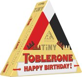 Toblerone chocolade geschenkdoos met opschrift "Happy Birthday" - Toblerone Mini Chocolademix - 248g