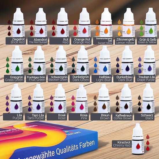 kleuren kaarsverf Sojawasverfvlokken voor het maken van kaarsen ...