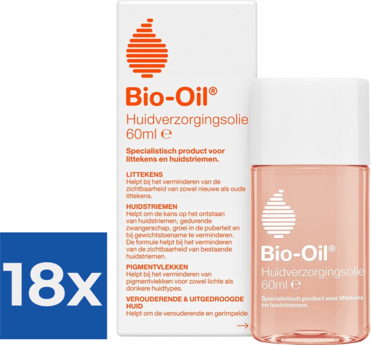Goedkoopste Bio Oil Bodyolie - 60 ml - Voordeelverpakking 18 stuks