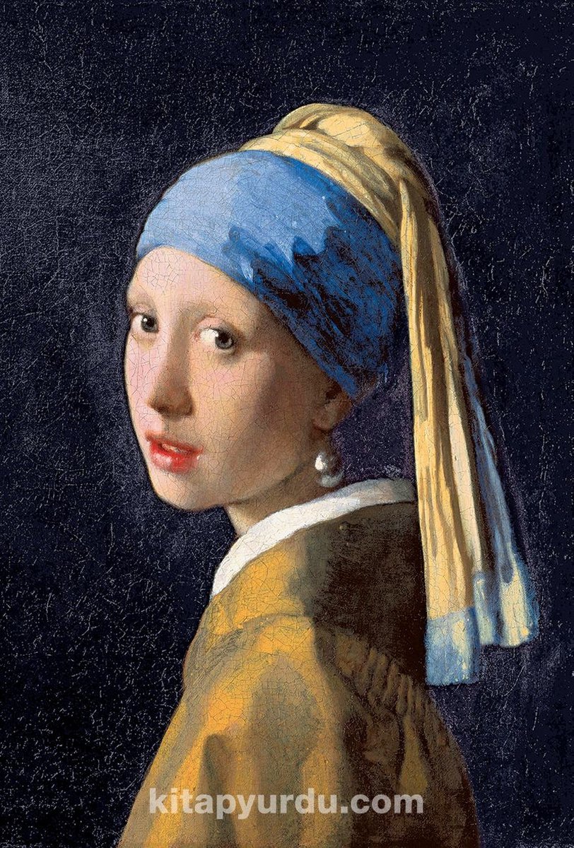 King of Puzzle | Houten Puzzel | Meisje met de Parel - Johannes Vermeer Houten Legpuzzel 1000 Stukjes | 44 x 59 cm