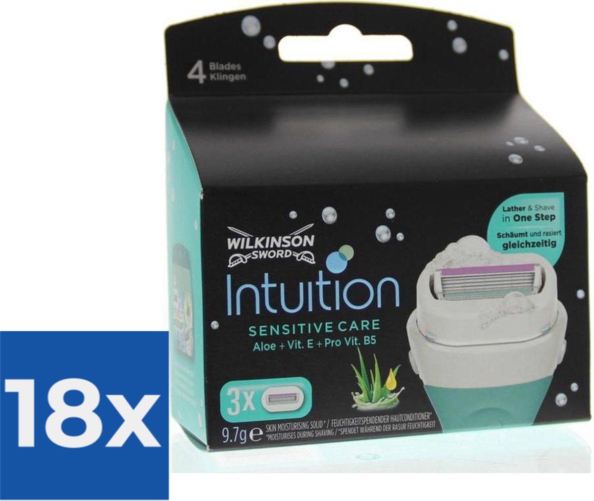 Wilk intuiti.dry skin mes sens 3 st - Voordeelverpakking 18 stuks