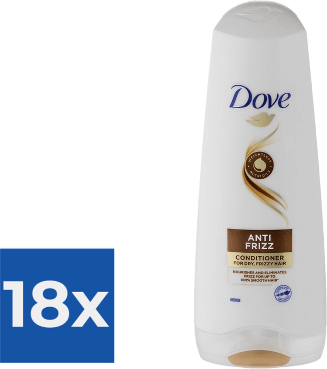 Dove Conditioner - Anti Frizz 200 ml - Voordeelverpakking 18 stuks