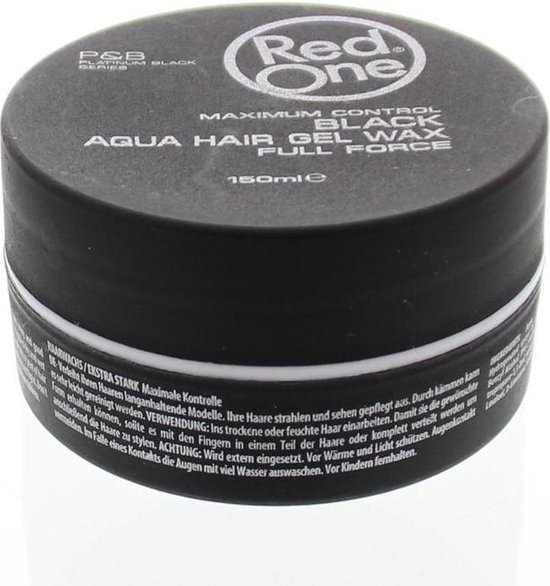 Red One Black Aqua Hair Gel Wax 150ml Voordeelverpakking 18 stuks bol