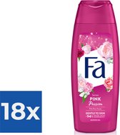 Fa Shower Pink Passion Douchegel - 250 ml - Voordeelverpakking 18 stuks