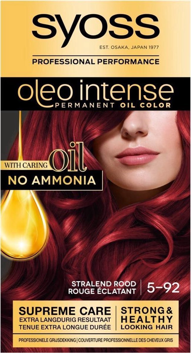 Bol.com Syoss Oleo Intense - Haarverf - 5-92 - Stralend Rood - 115ml x 12 aanbieding