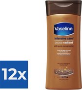 Bol.com Vaseline Cocoa Radiant Intensive Care Bodylotion - 200 ml - Voordeelverpakking 12 stuks aanbieding