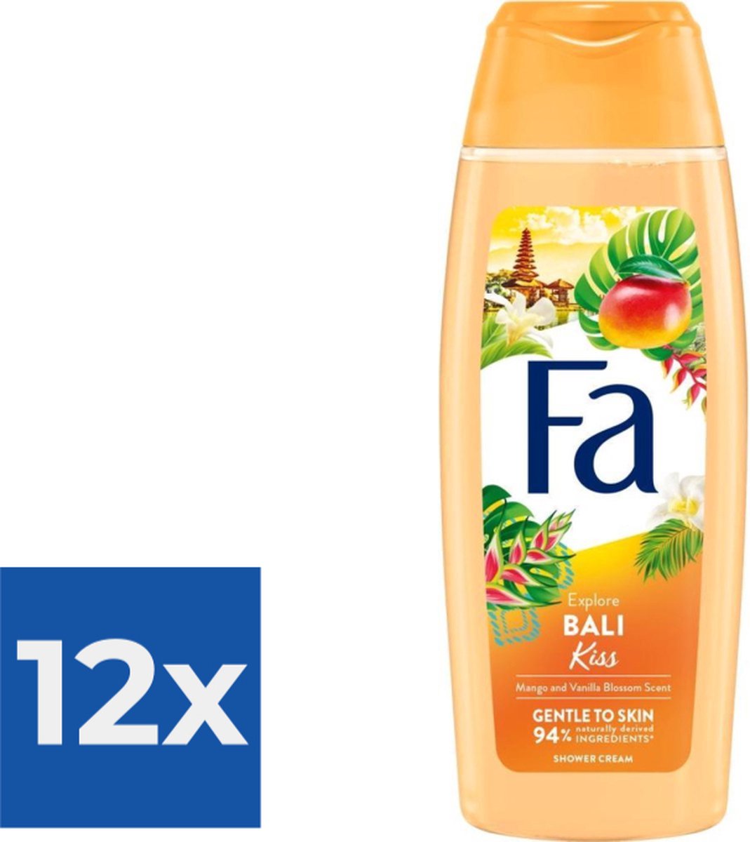 Goedkoopste Fa Douchegel Bali Kiss 250 ml - Voordeelverpakking 12 stuks