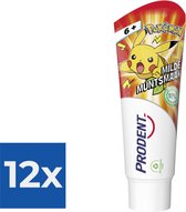 Prodent Kids - Tandpasta Pokémon - 6+ jaar - 75ml - Voordeelverpakking 12 stuks