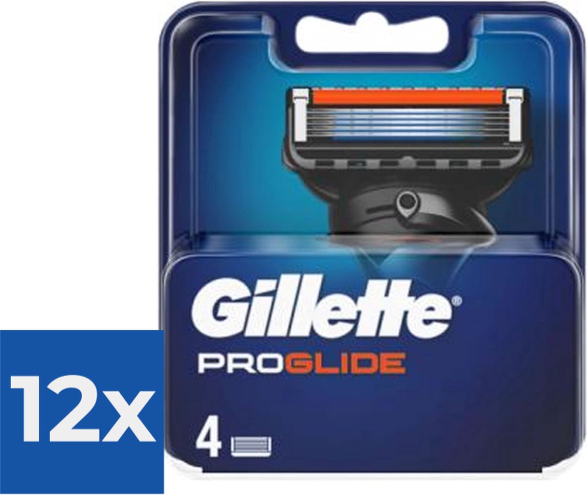 Gillette Fusion 5 ProGlide Scheermejses Navulmesjes 4 Stuks Voordeelverpakking 12 stuks