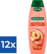 Palmolive Naturals Shampooing Hydra Balance 2 en 1 350 ml - Pack économique 12 pièces