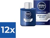 NIVEA MEN Protect & Care - 100 ml - Aftershave Balsem - Voordeelverpakking 12 stuks