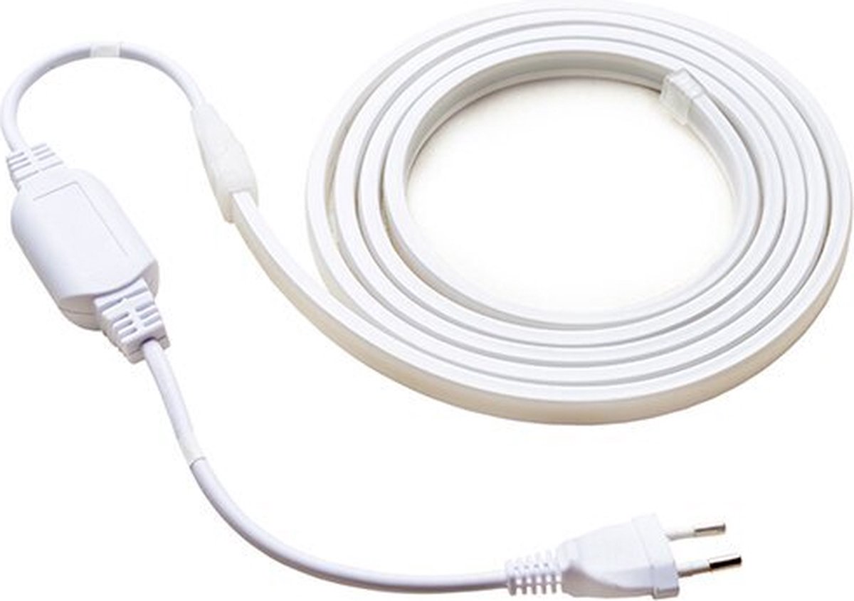 LedLoket COB LED Strip NEON 12mm complete set 10 meter IP65 220V 10 Watt P M 4500K Naturel Wit (845)