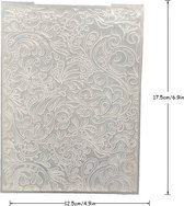 3D Embossing folder - Retro design - 12.5 x 17.5 cm