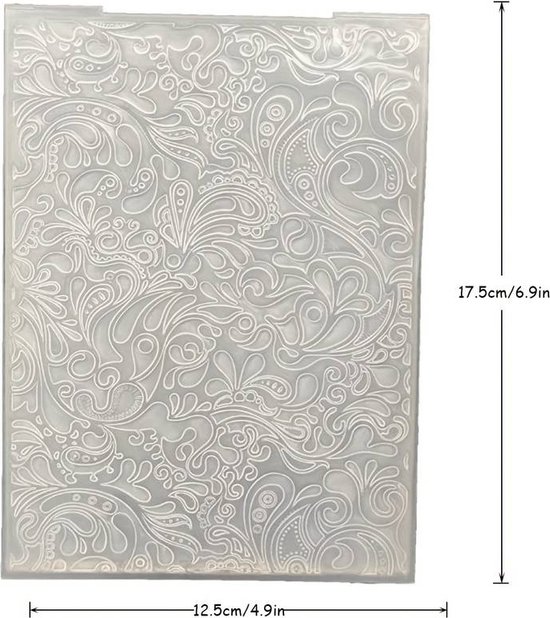 Foto: 3d embossing folder retro design 12 5 x 17 5 cm