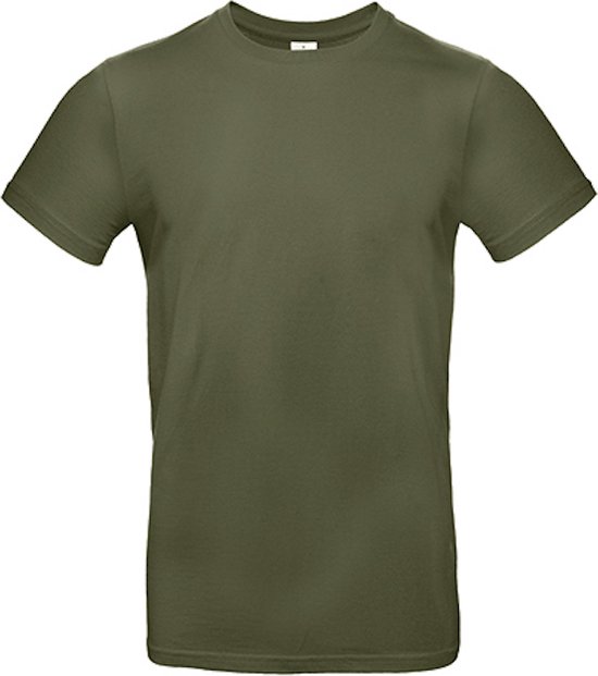Lot de 2 chemises homme 'E190' à col rond B&C Collection Urban Khaki taille XL