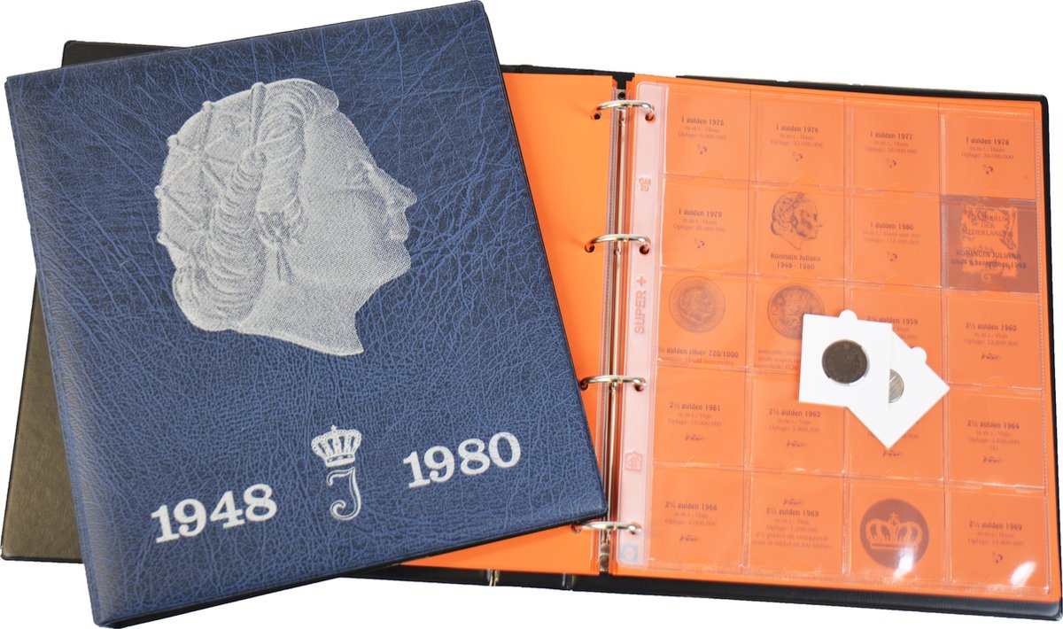 SAFE Munten verzamelalbum 'Mini' geschikt voor munten met een doorsnede tot 40 mm - Filatelie & Numismatiek