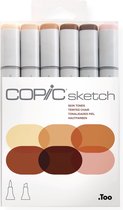 Copic Sketch Marker Portrait Set 6 Markers - Professionele Stiften Op Alcoholbasis - Markers Set Voor Tekenen En Ontwerpen