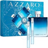 Azzaro Chrome Giftset - 100 ml eau de parfum spray + 10 ml eau de parfum tasspray + 10 ml eau de toilette tasspray - cadeauset voor heren
