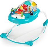 Loopstoel baby - Loopstoel met schommelfunctie - Loopstoeltje baby - Blauw | Wit