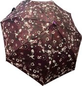 R&B Paars - Bloemen - Automatische Luxe Paraplu - Stormparaplu – Opvouwbaar & Windproof - Ø 100 cm