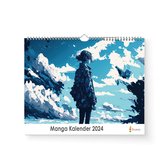 Manga jaarkalender - 2024 kalender - 35x24 - 300gms papier