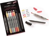 COPIC Marker Ciao, 5+1 Set Pastel Kleuren - Markers Set 6 Stuks - Professionele Stiften Set - Copic Markers Voor Hobby En Ontwerpen