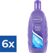Andrelon 2-in-1 Shampoo - 300ml - Voordeelverpakking 6 stuks