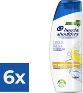 Head & Shoulders Citrus Fresh Shampoo 285 ml - Voordeelverpakking 6 stuks
