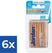 Bol.com Jordan Dental Sticks Extra Thin 140ST - Voordeelverpakking 6 stuks aanbieding