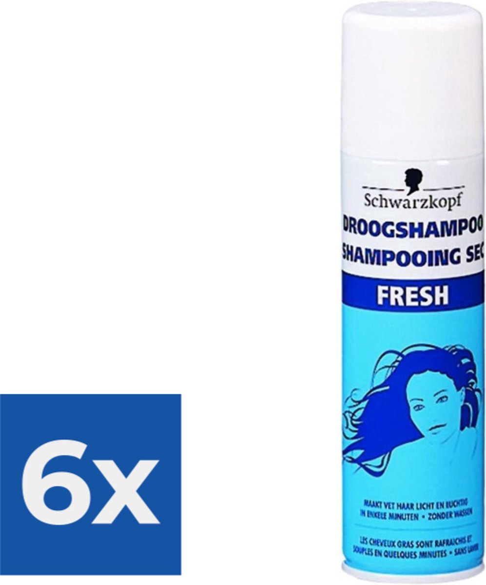 Bol.com Schwarzkopf - Shampoo - Droogshampoo - Fresh - 150ml x 6 aanbieding