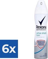 Rexona Deospray  Active Protection + Fresh 150 ml - Voordeelverpakking 6 stuks