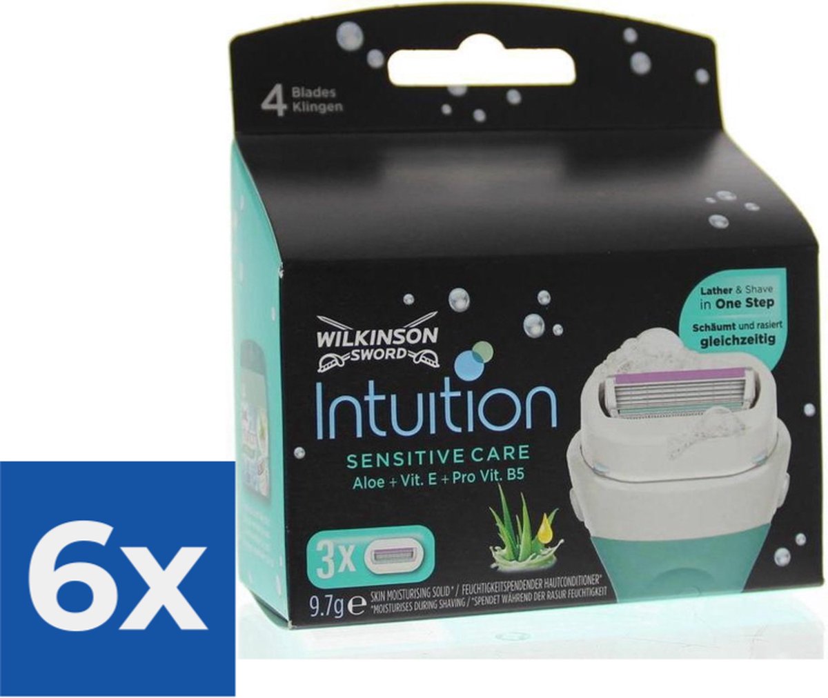 Wilk intuiti.dry skin mes sens 3 st - Voordeelverpakking 6 stuks