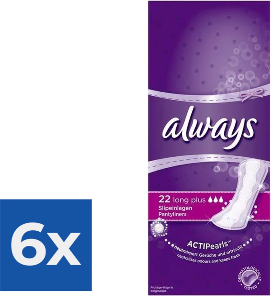 Always Slipeinlage Long Plus - Voordeelverpakking 6 stuks