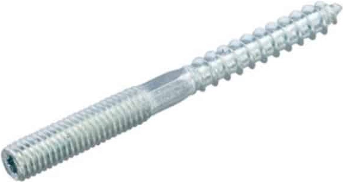 M6x50mm verzinkte stokschroef, stokbout, stokeind met zeskant en Torx
