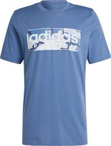 adidas Sportswear Camo Linear Graphic T-shirt - Heren - Blauw- L