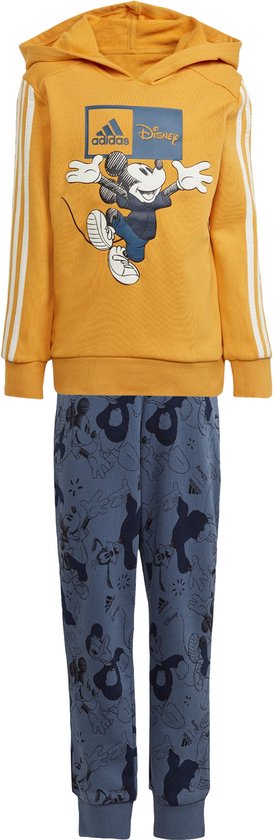 adidas Sportswear adidas x Disney Mickey Mouse Hoodie and Jogger Set - Kinderen - Geel- 104