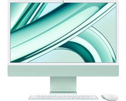 Apple iMac 24-inch (2023) - M3 8‑core CPU chip - 8‑core GPU - 256GB SSD - Groen - QWERTY