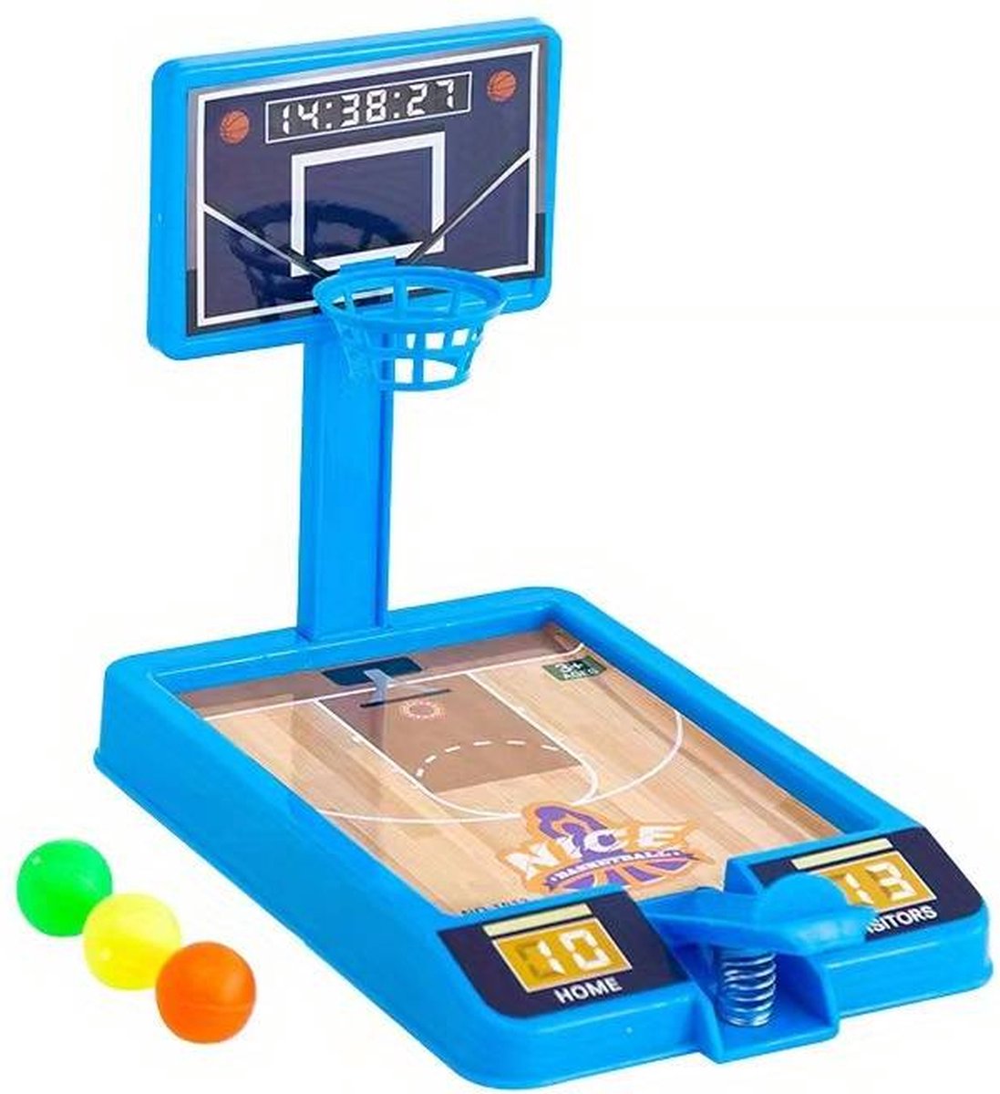Mini Basketbalset - Tafelspeelgoed - Kinderen - Vingerspeelgoed - Basketbal - Cadeautip - Merkloos