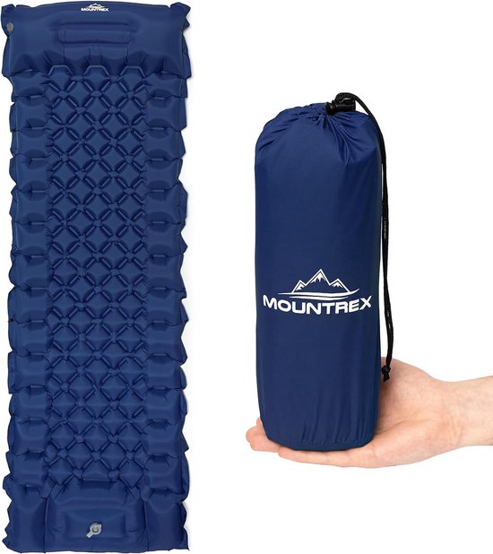 Slaapmat, Outdoor Camping Luchtmatras, Ultralicht & Klein formaat (700 g), Opblaasbaar matras, Slaapmat met voetpomp, Opvouwbaar & Verbindbaar. van Merkloos — afbeelding 2