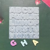 DW4Trading Moule Silicone Epoxy Lettres de l'Alphabet 4x0,8 cm - Utilisable plusieurs fois