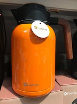 Superieure lichte luxe thermoskan Grote capaciteit 2000ML roestvrij staal oranje