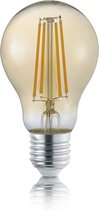 Lampe LED - Trion Lamba - Culot E27 - 4W - Wit Chaud 3000K - Ambre - Glas