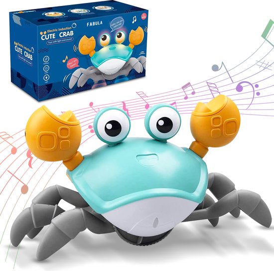 Dansende Krab - Lopende Krab - Walking Crab - Bewegend Speelgoed - Peuter - Toy - Baby - Fijne Motoriek - Hondenspeelgoed - Hondenspeeltjes - Montessori Speelgoed