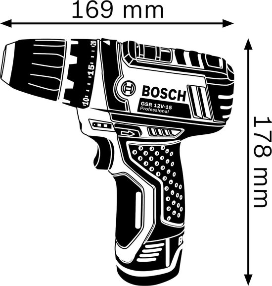 Bosch Blauw 06019H300B GSR 12V-35 FC Accuschroefboormachine 12V excl