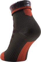 Sealskinz MTB Ankle with Hydrostop - Fietsokken - Heren - Maat XL (47-49) - Dark Olive/Mud/Orange