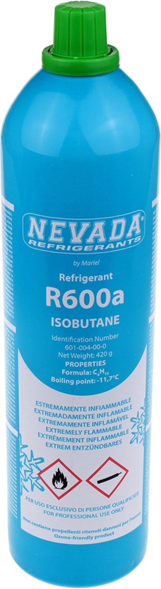 Bouteille de gaz réfrigérant R410A / R32 de 1 l avec manomètre pour  diagnostic et charge