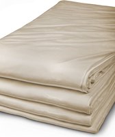 Zijden Laken Nuovo Seta Kleur Donker Champagne maat 230 x 280 - 100% Zijde