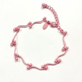 Armband roze - Verstelbaar, 16 + 5 Centimeter - Damesdingetjes